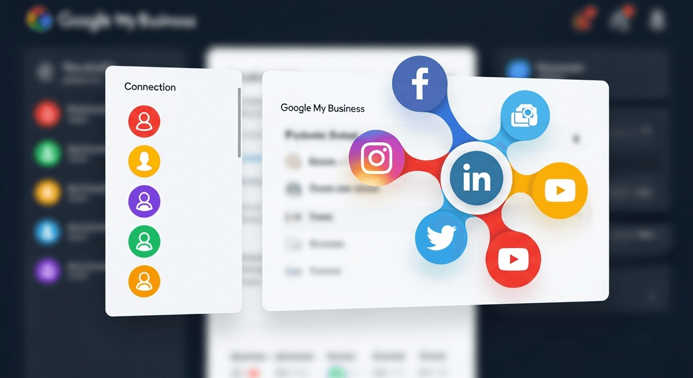 Linki do profili społecznościowych w Google Moja Firma